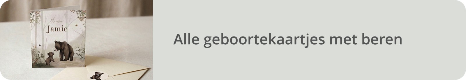 Bekijk alle geboortekaartjes met beren