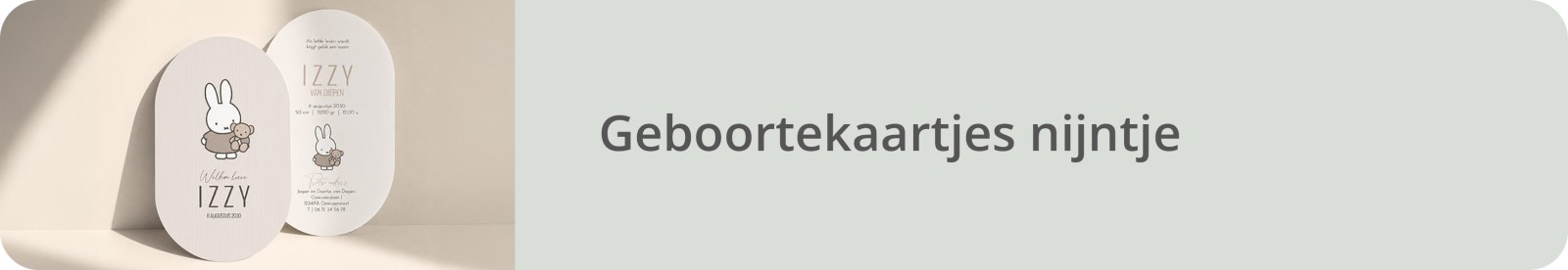 Bekijk alle nijntjes geboortekaartjes