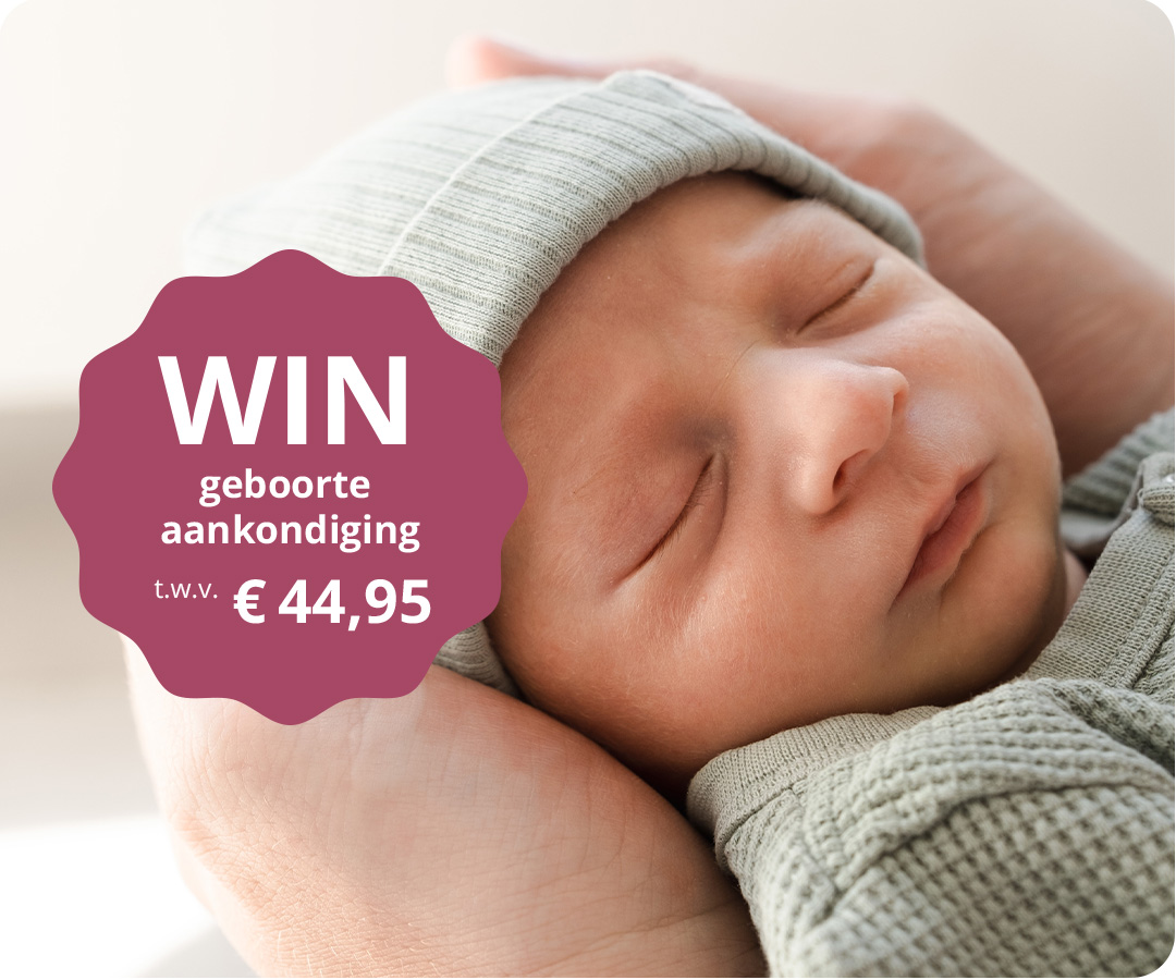 Geboortekaartjes winnen winactie babykaartje jongen meisje shoptegoed