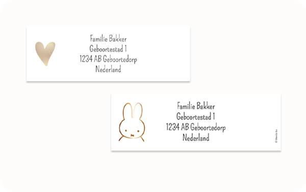 Hoeveel kosten adresstickers?