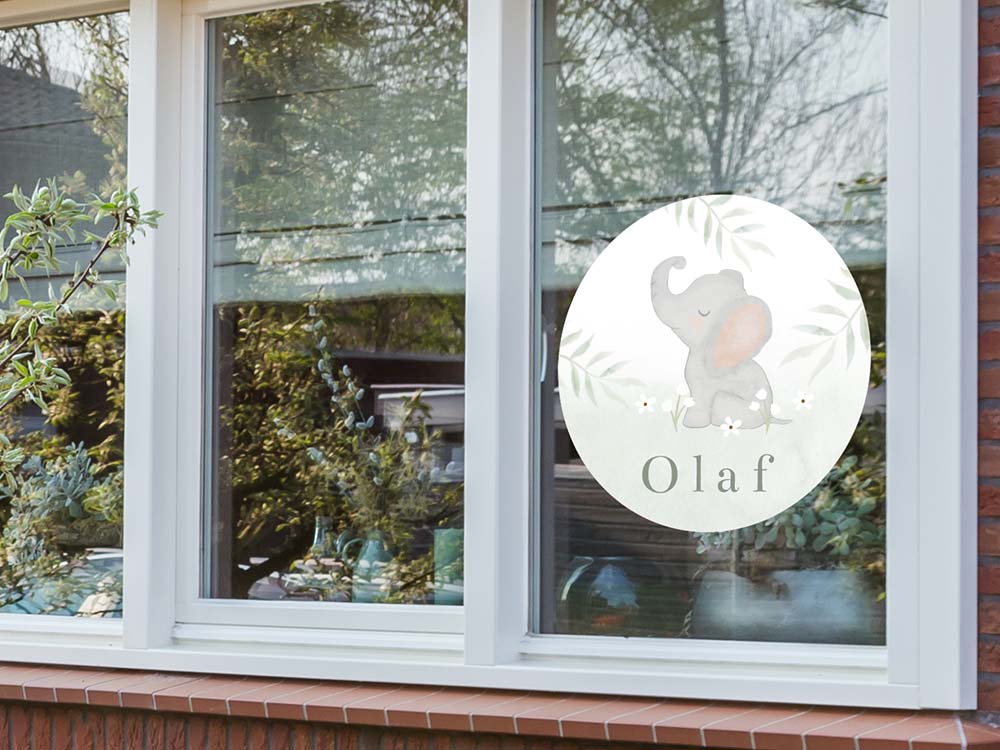 Geboorteaankondiging: raamsticker
