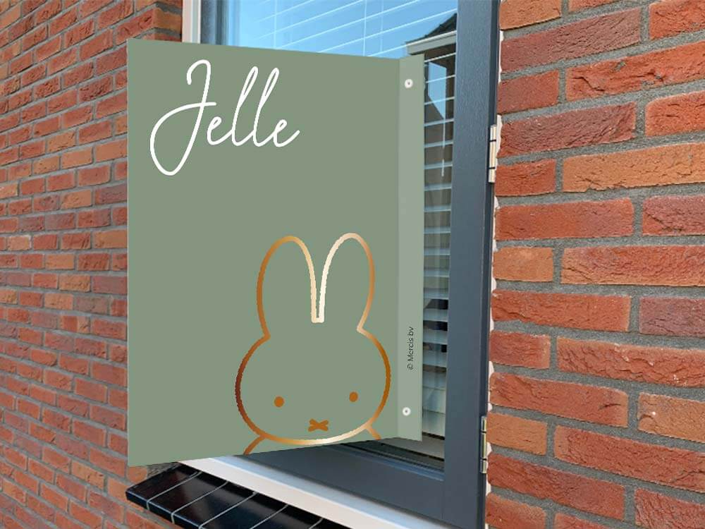 Geboortebord voor het raam, raambord geboorte, zelf een geboortebord ontwerpen