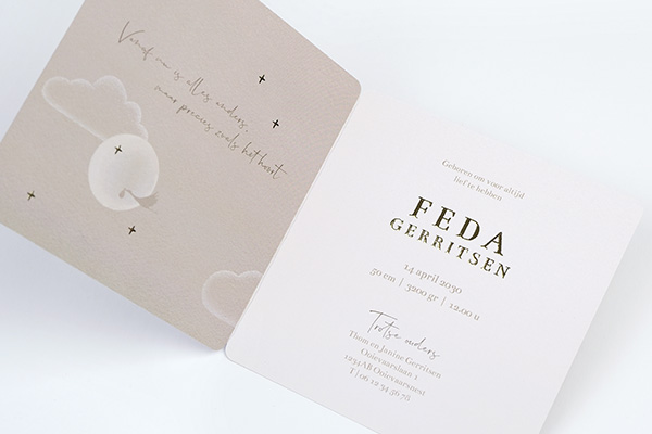 Gedichtjes en tekst voor op je geboortekaartje