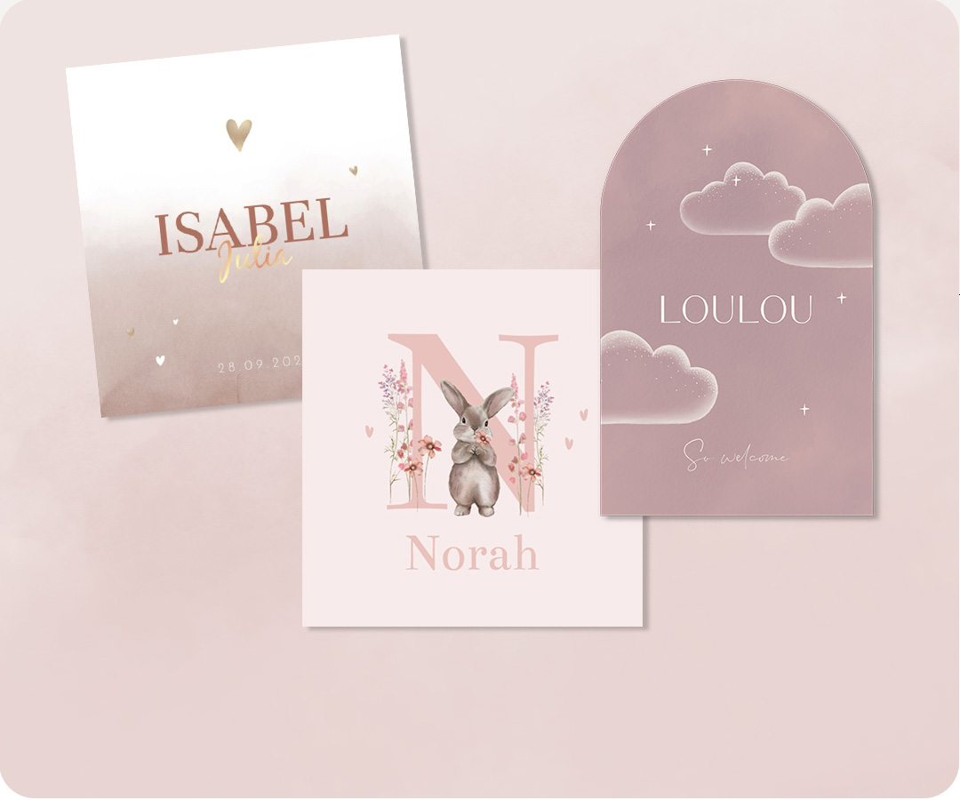 Geboortekaartjes meisje