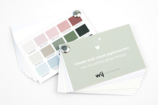 Welke papiersoort kies je voor je geboortekaartje?