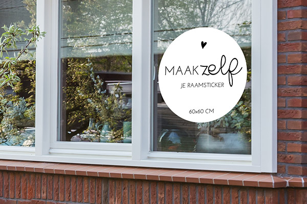 Geboorte aankondiging: raamsticker