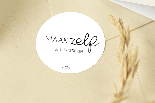 Sluitsticker om je geboortekaartje mooi verzenden zelf maken ontwerpen