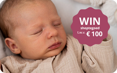 Geboortekaartjes winactie shoptegoed
